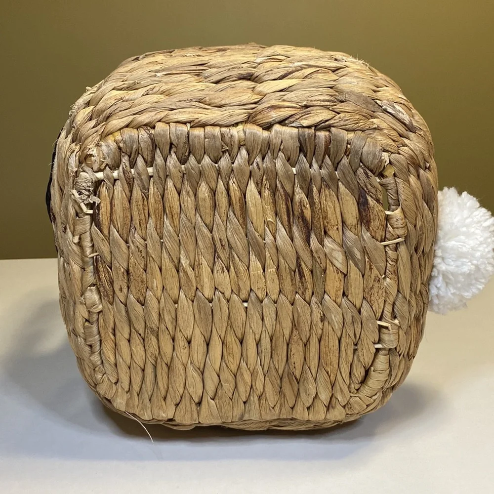 Crate&Barrel Whimsically Cute and Rustic Bunny Basket with Adorable Detailing 🐰